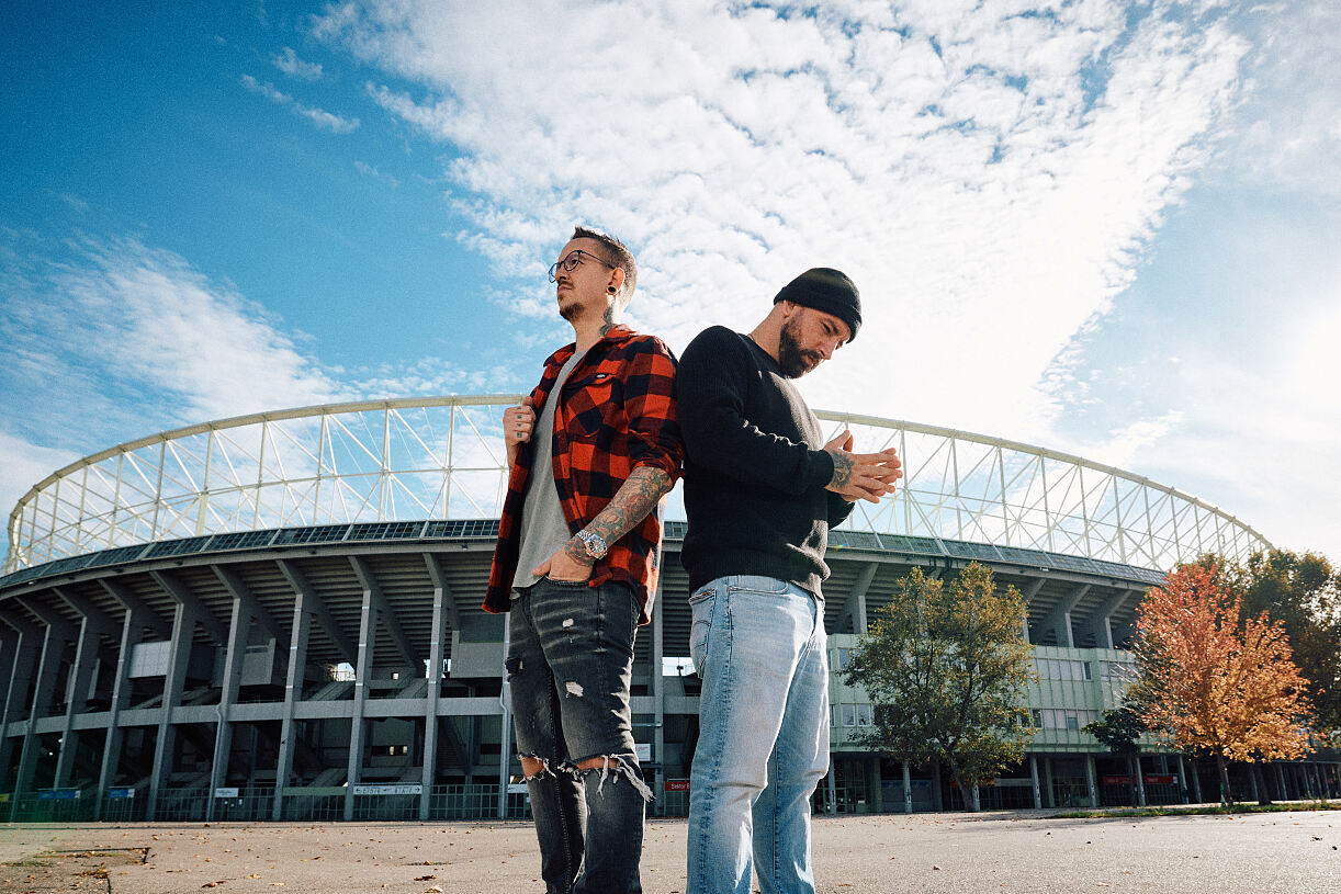 Seiler und Speer performen am 19.07.2025 ihr einziges Österreich-Konzert im Wiener Ernst-Happel-Stadion.
